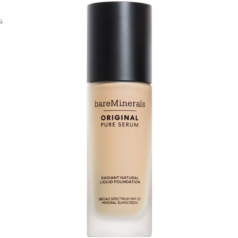 bareMinerals Original Pure Serum Radiant Natural Liquid Foundation Mineral SPF20 30ml (Various Shades)