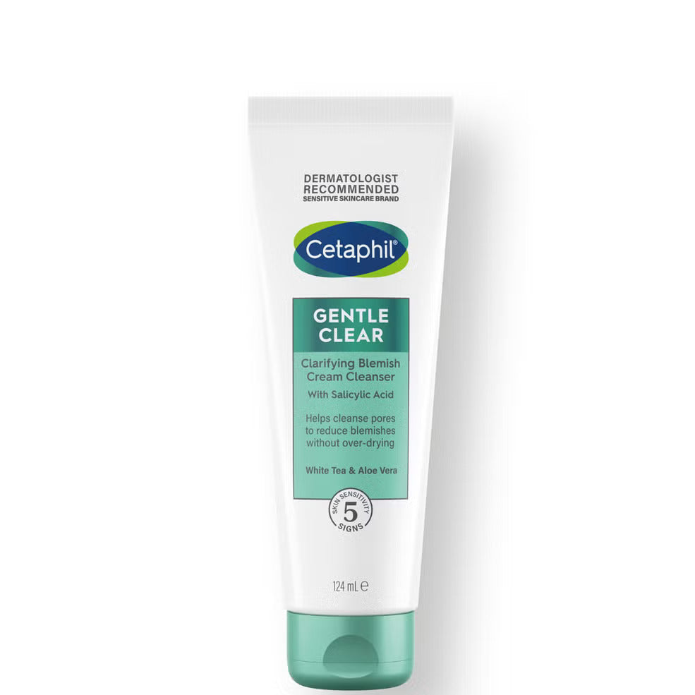 Cetaphil Gentle Clear Clarifying Blemish Face Wash for Sensitive Skin 124ml